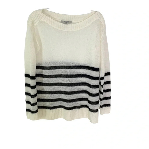 NWT All Saints Lune Lightweight Wool Blend Sweater with Black Stripes Size S - Picture 6 of 10